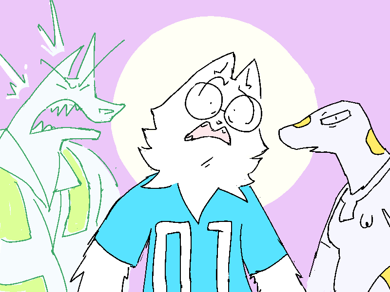 Jasper is shocked and deeply confused. Rex puffs up with anger. Sunny stares, incredulous.