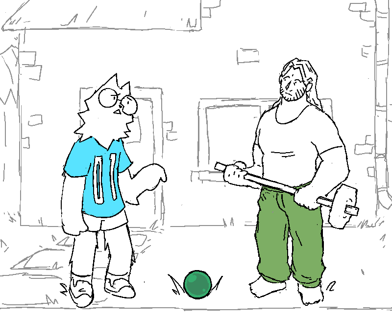 Cliff returns to the land of the living. He's standing with Coral on the small front garden of the Mundy household. He's holding a sledgehammer, and between him and Coral is the orb containing her dad.