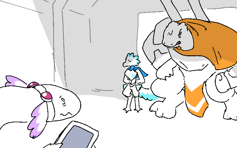 Ribrax speaks from the back of the room. At her side is an Avean Captain standing at attention. Ribrax leans forward for emphasis, the sheer weight of her voice and her glare threatening to crumple Kree'zik's backbone.