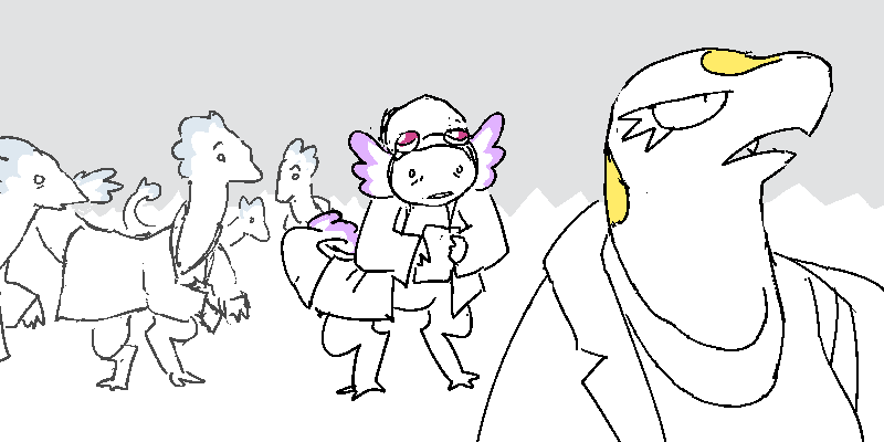 Sunny folds her arms. Kree'zik and the other scientists stand behind her in slack-jawed awe.