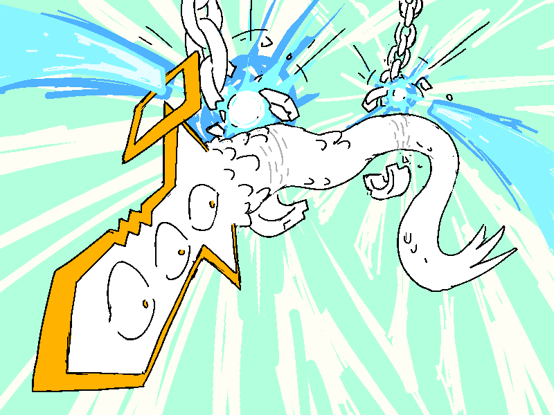 Mercy shoots off the blade angel's bindings.