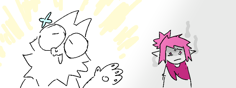 Coral wipes her brow at yet another job complete. Meanwhile, Polyta is consumed by dread.