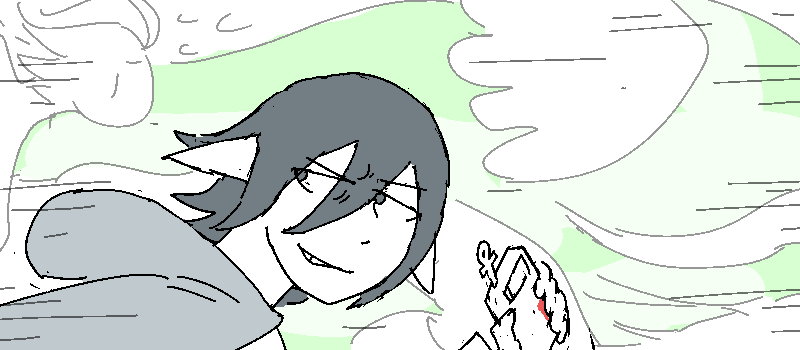 Jiro takes advantage of the pandemonium to make his escape with a smirk growing on his face.