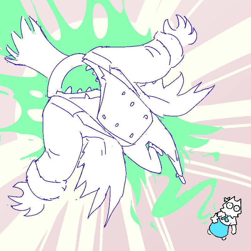 Headless Ed in all his ghostly glory bursts out and cackles his way skyward.