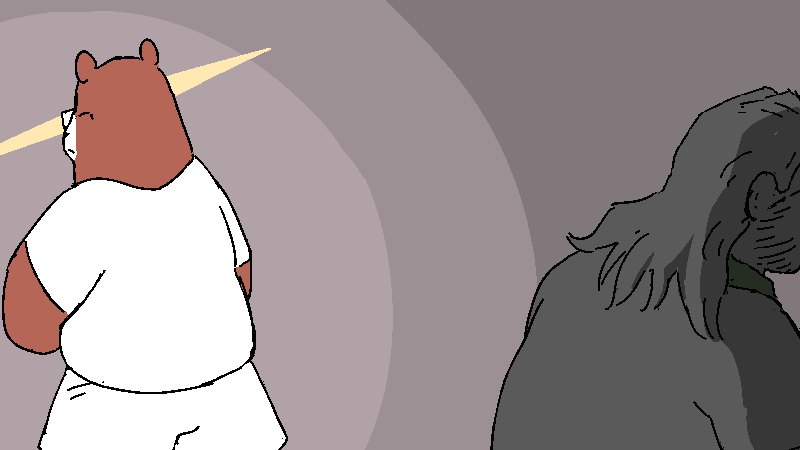 Cliff calls out to Moon-Soo as he hovers in the doorway.