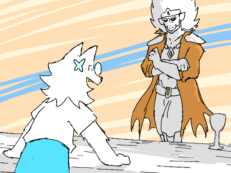 Coral smacks her palms onto the table, eager to debate.