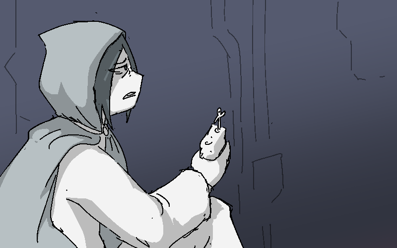 Jiro sits on cold metal and explains to Cliff the truth.