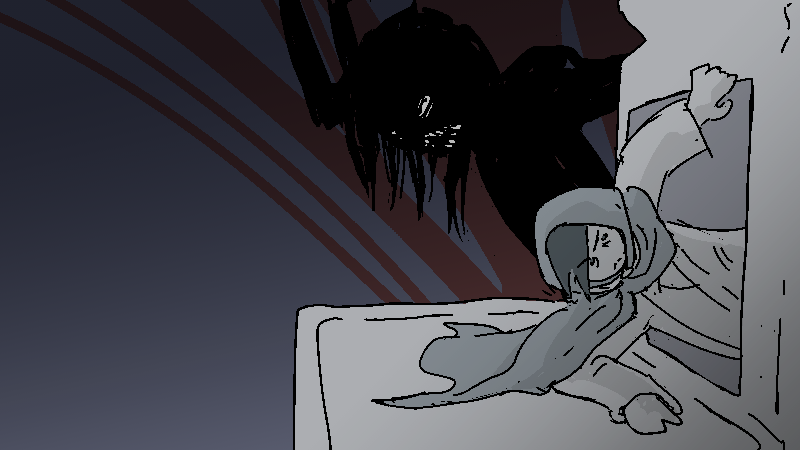 Jiro leaves through the vent, but the Bastard's echoing voice follows him.