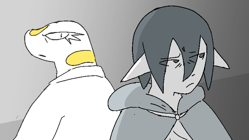 Sunny sends a pointed glance back at Jiro.