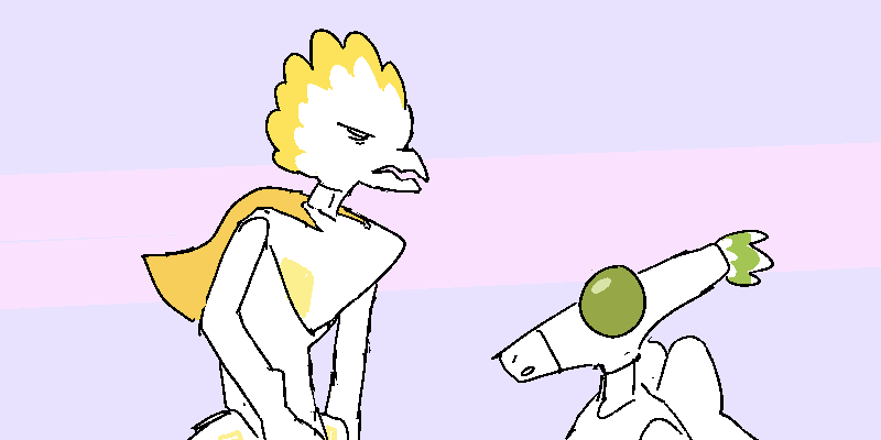 Captain turns around again to resume her chat with the Pilot.