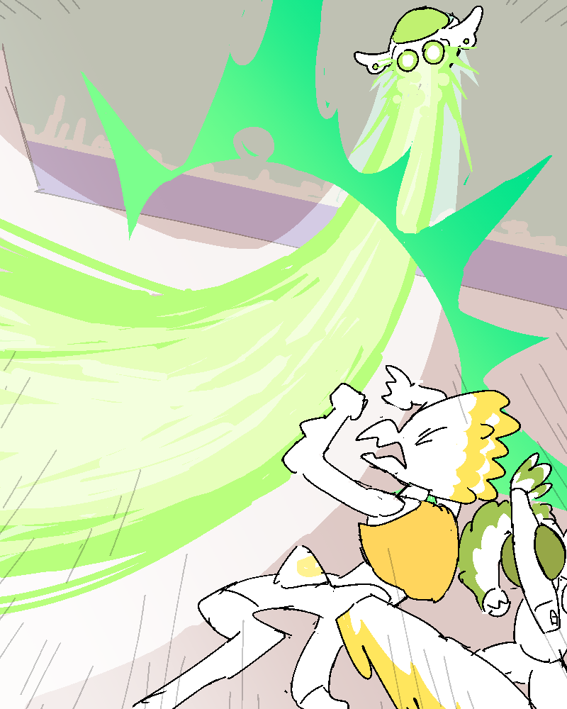 The Captain and Pilot are both knocked flat on their arses by the shockwave of the shuttlepod blasting off and away!