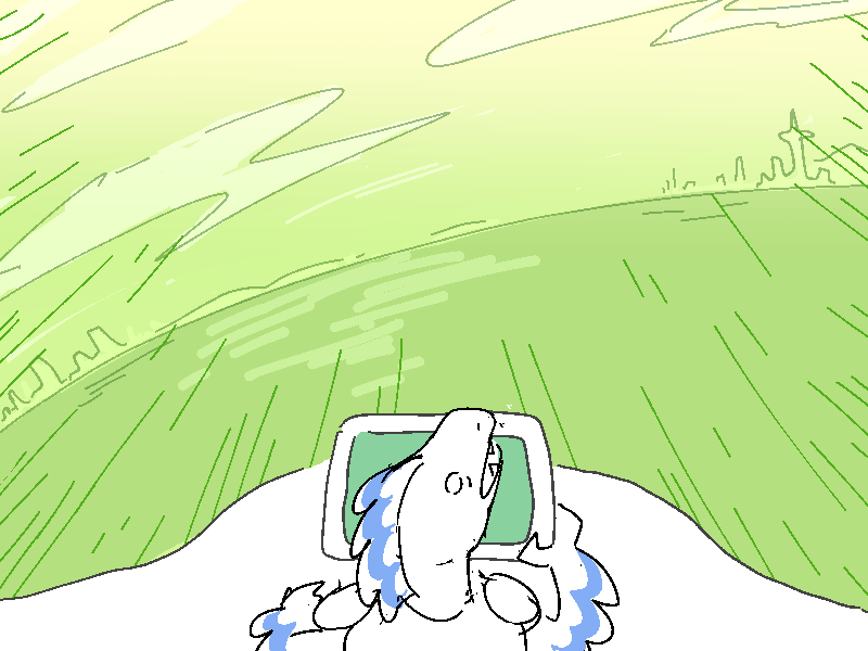 Glard watches the sky through the cockpit window, past the clouds and the haze to the stars that peek just barely through the atmosphere.