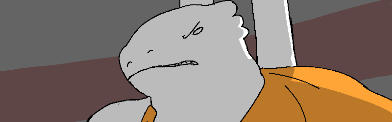 Ribrax sneers at the Bastard.