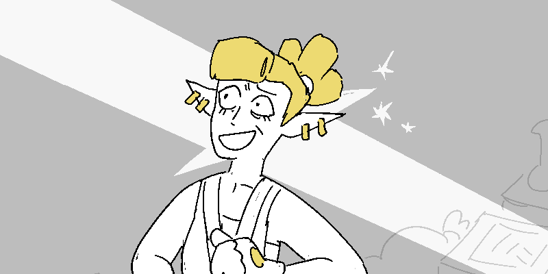 Casandra smiles very very awkwardly.