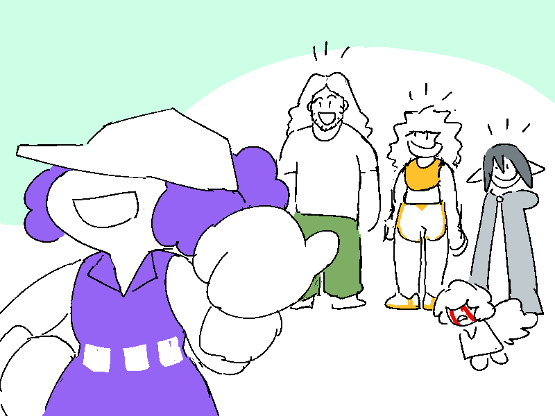 jamila shows off a very happy cliff and cliff's wife and jiro and a confused nix.