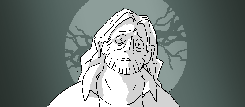 Cliff hears this like a church bell three feet from his head.